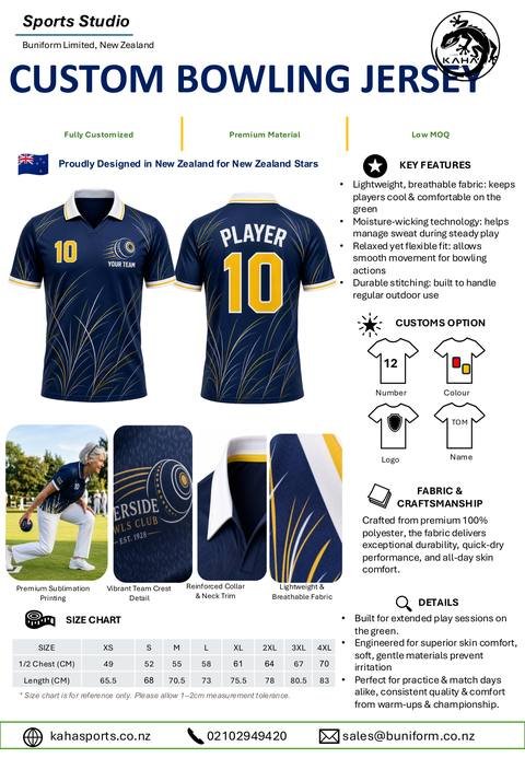 Kaha Sports catalogue: Bowling Jersey