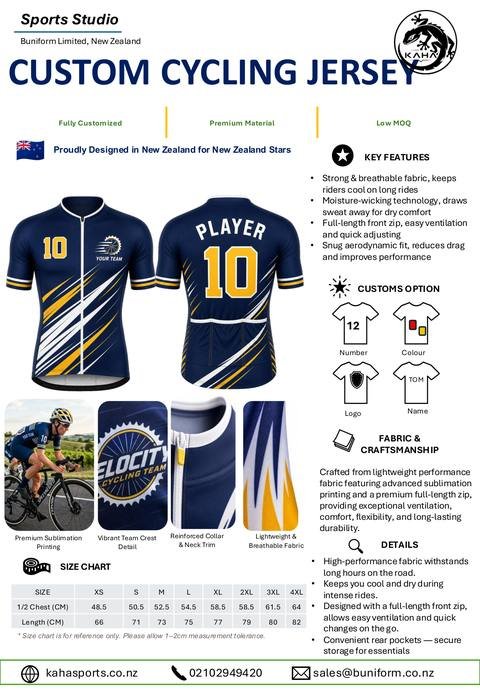 Kaha Sports catalogue: Cycling Jersey