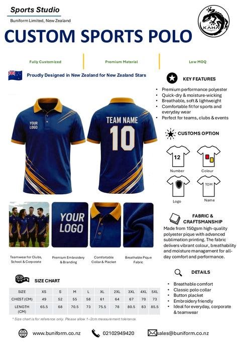 Kaha Sports catalogue: Sports Polo