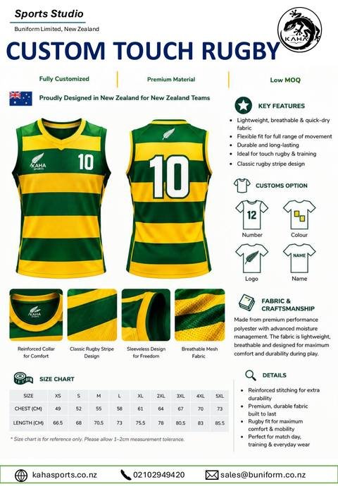 Kaha Sports catalogue: Touch Rugby